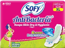 SOFY ANTIBACTIRIA XL 14PADS